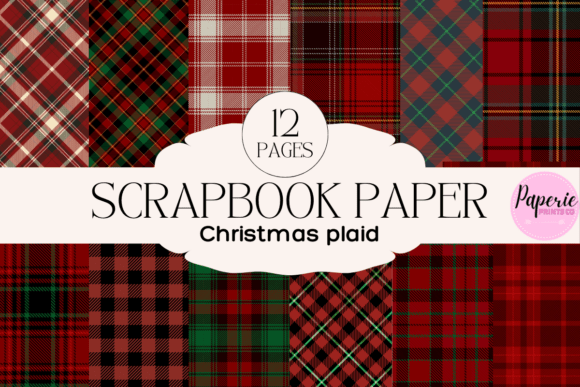 Download Christmas Plaid Scrapbook Paper - Scrapbook paper Collection