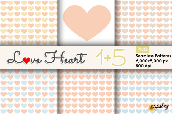 Download Peach Hearts Patterns - Peach hearts Collection