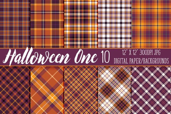 Download Halloween Plaid Scrapbook Paper, Vol. 1 - Scrapbook paper Collection