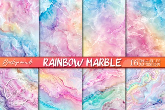 Download Pastel Rainbow Marble Tumbler Background - Tumbler background Collection
