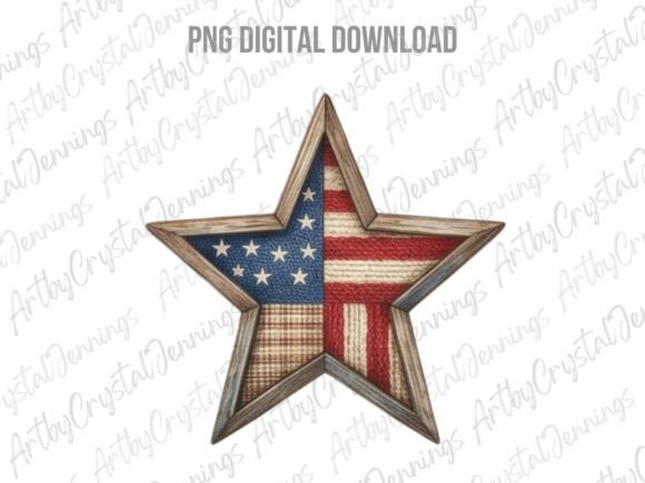 Download Rustic Patriotic Star Clipart PNG - Star clipart Collection